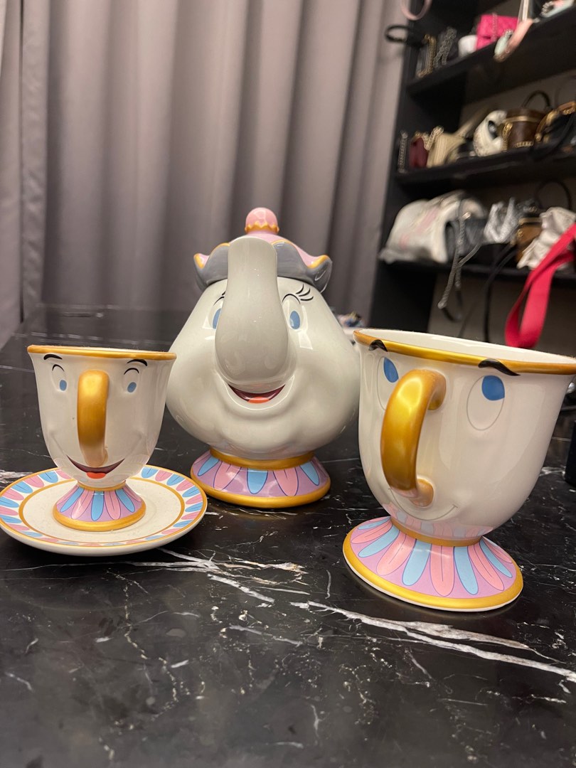 Beauty & the beast Teapot cup set, Hobbies & Toys, Memorabilia