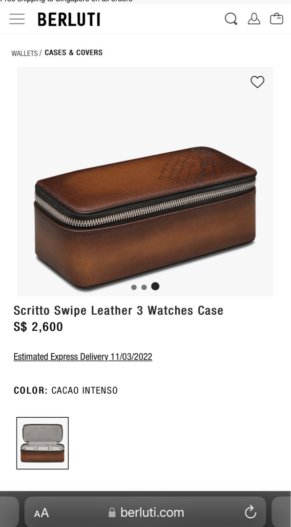 Berluti watch case hot sale