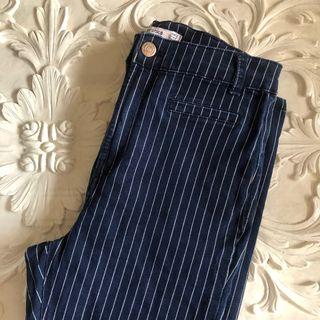 Bershka high-waist striped jeans 