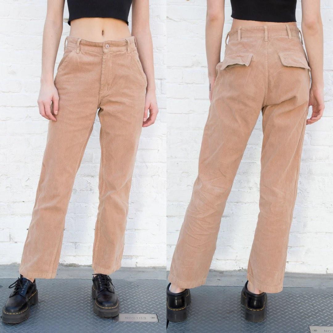 BNWT Brandy Melville Sunny Corduroy Pants in Tan, Women's Fashion, Bottoms,  Jeans \u0026 Leggings on Carousell