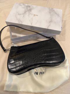 Brand new JW PEI women croc shoulder bag black