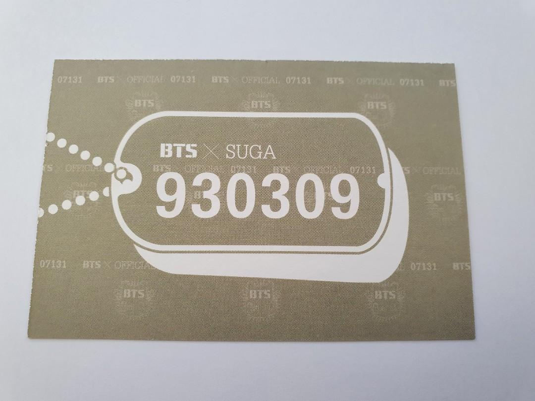 Bts suga 2014 md diary photocard, Toys & Collectibles, Fan