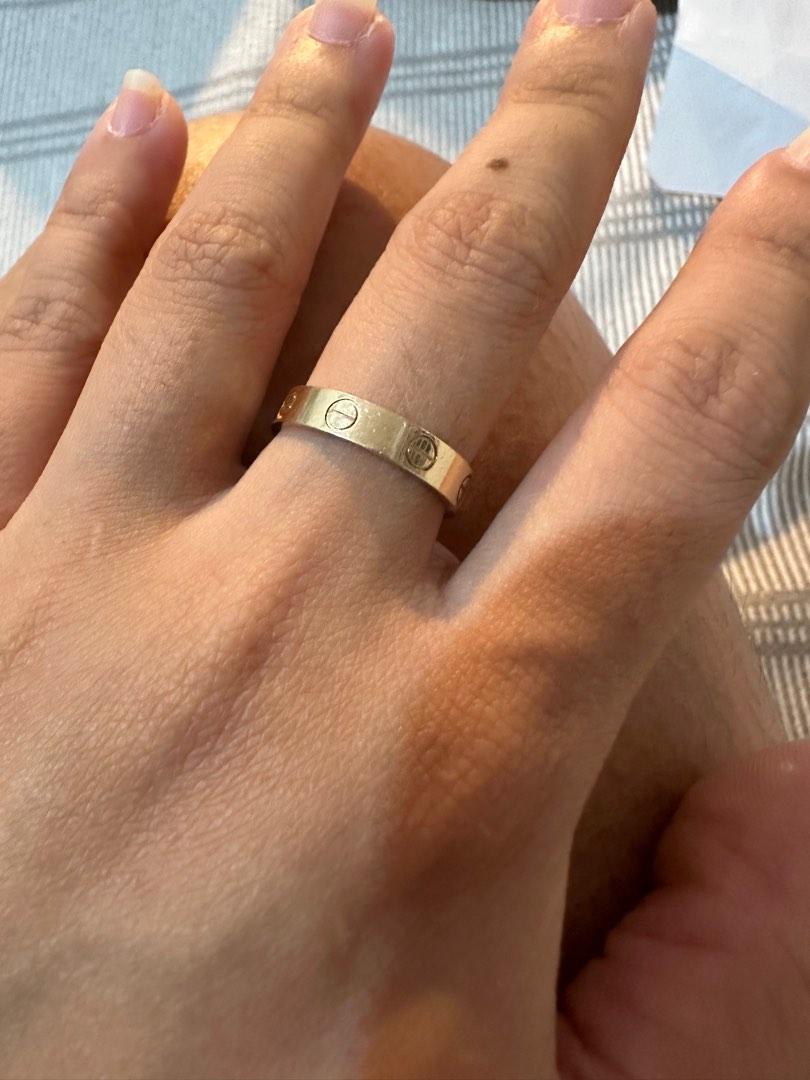 Cartier thin love ring hot sale