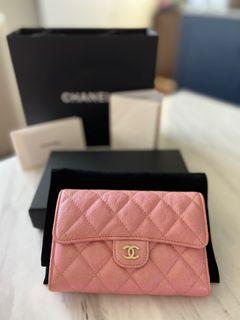Affordable iridescent wallet on chanel For Sale, Luxury