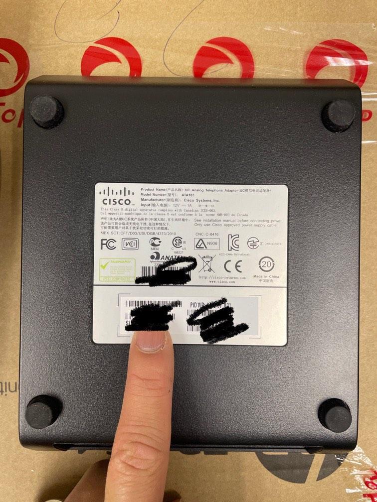 Cisco ATA 187 Analog Telephone Adaptor, 電腦＆科技, 電腦周邊及配件, 電腦線、轉接線及轉換器