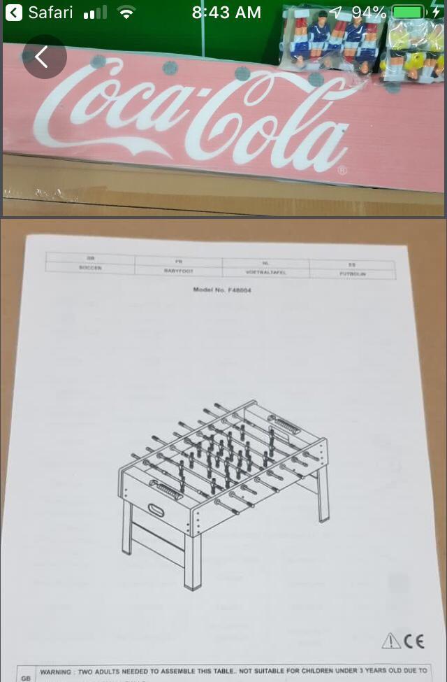 Coca Cola Collectible Foosball, Hobbies & Toys, Toys & Games on Carousell