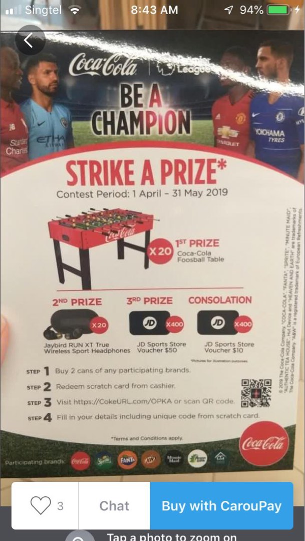 Coca Cola Collectible Foosball, Hobbies & Toys, Toys & Games on Carousell