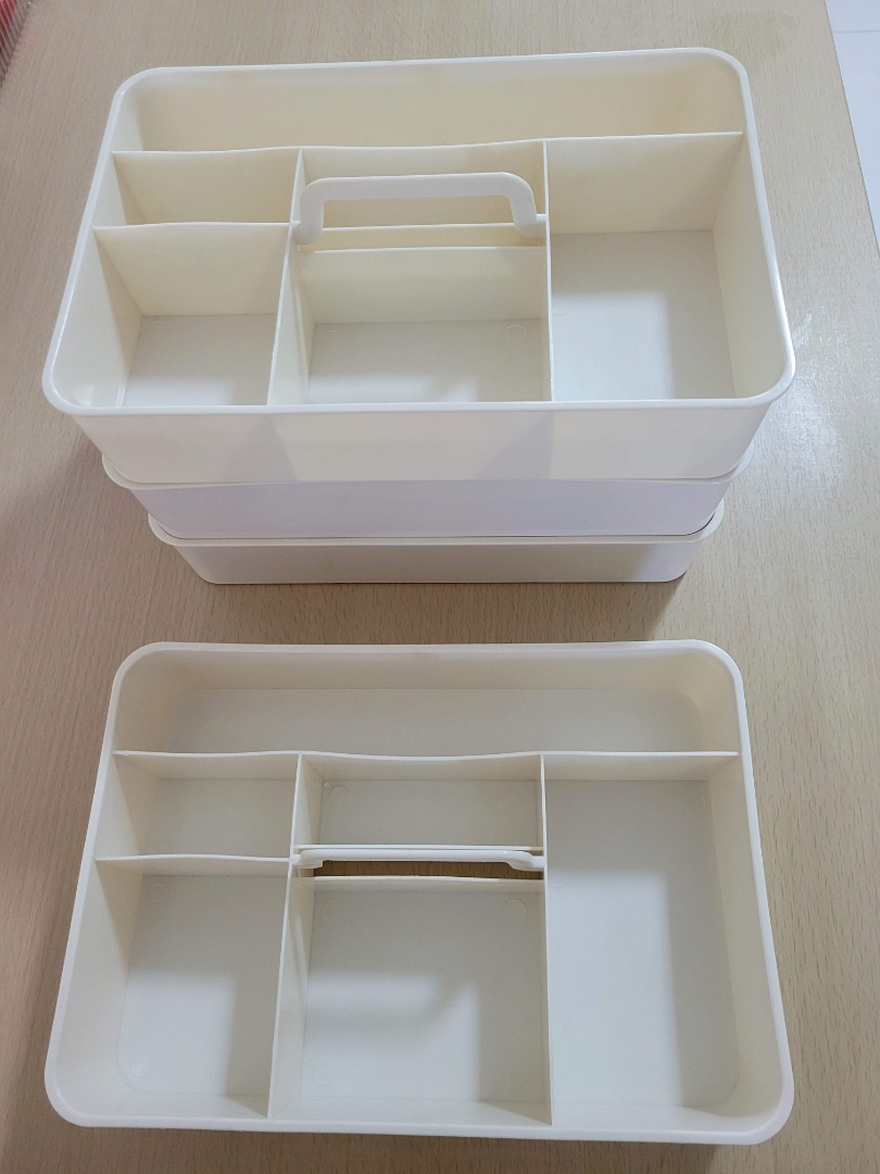 Daiso Compartment Organizers, Furniture & Home Living, Home Improvement & Organisation, Storage