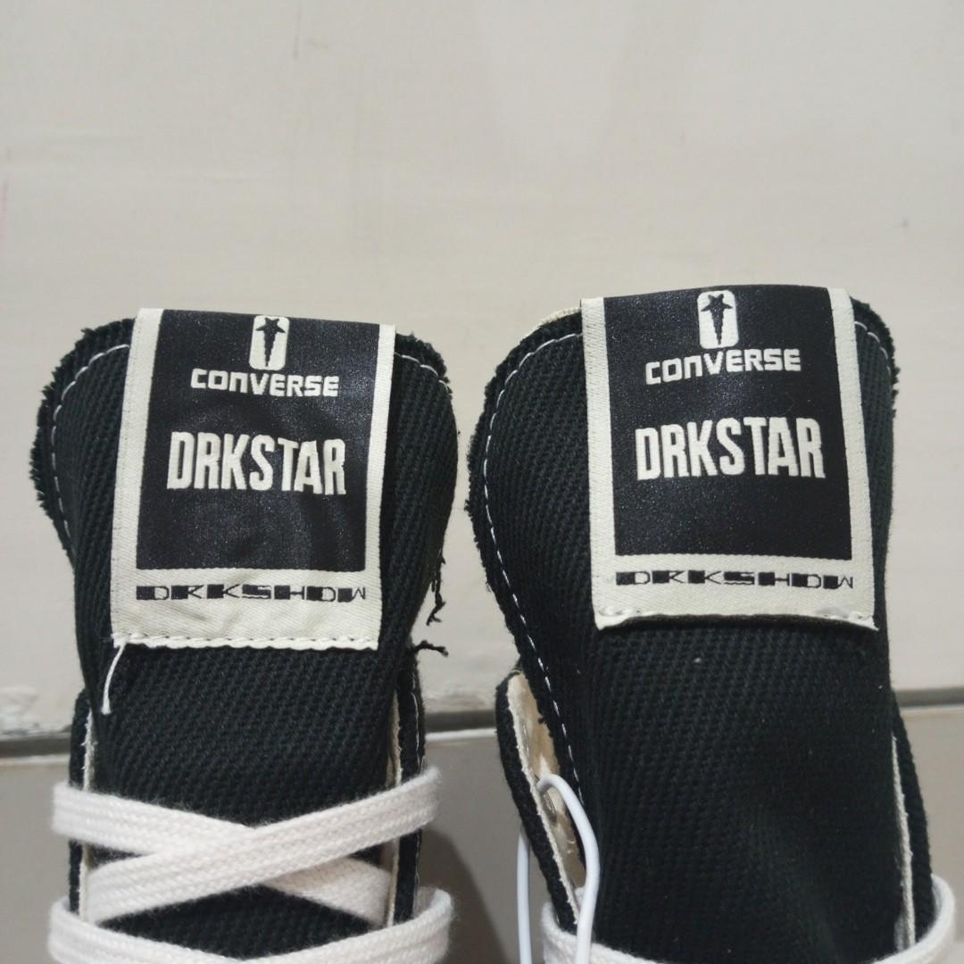 Converse collab Rick Owens DRKSTAR, Fesyen Pria, Sepatu , Sneakers di ...