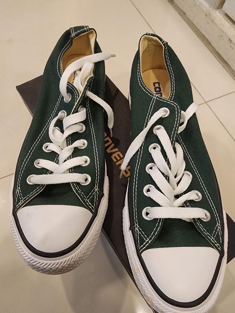 Green converse size 5 hot sale