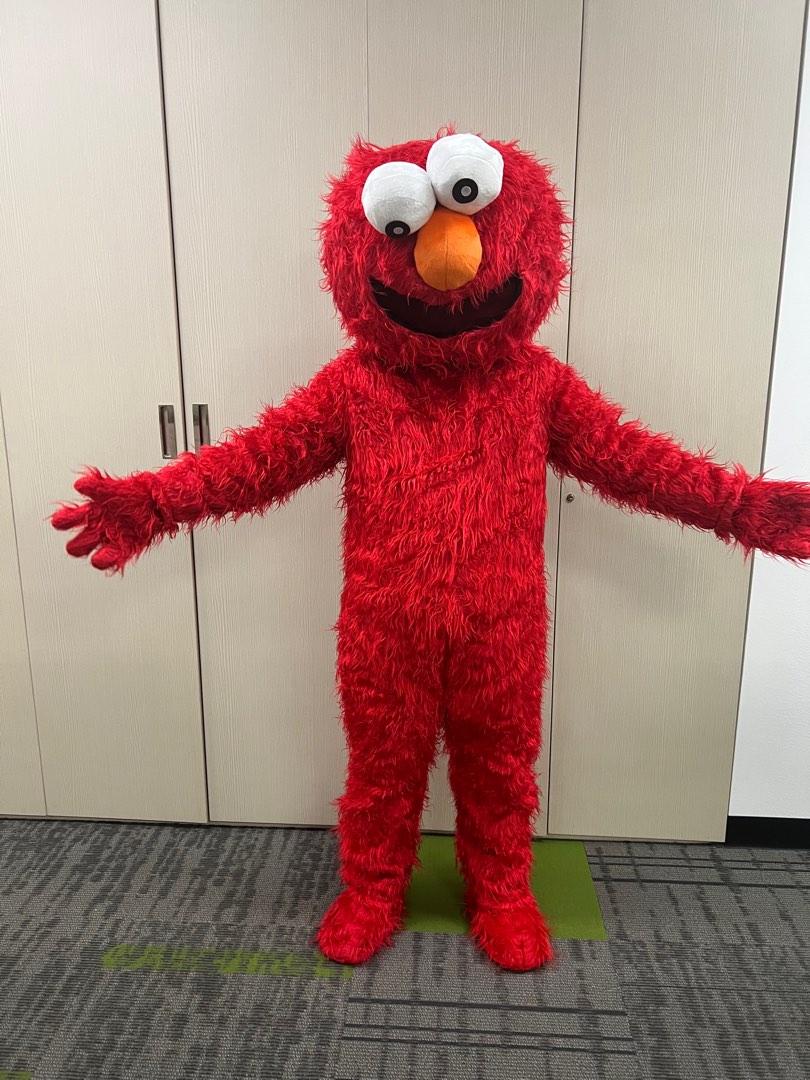 Sesame Street Elmo Monster Mascot Costume Suit Party Fancy Dress Adult New