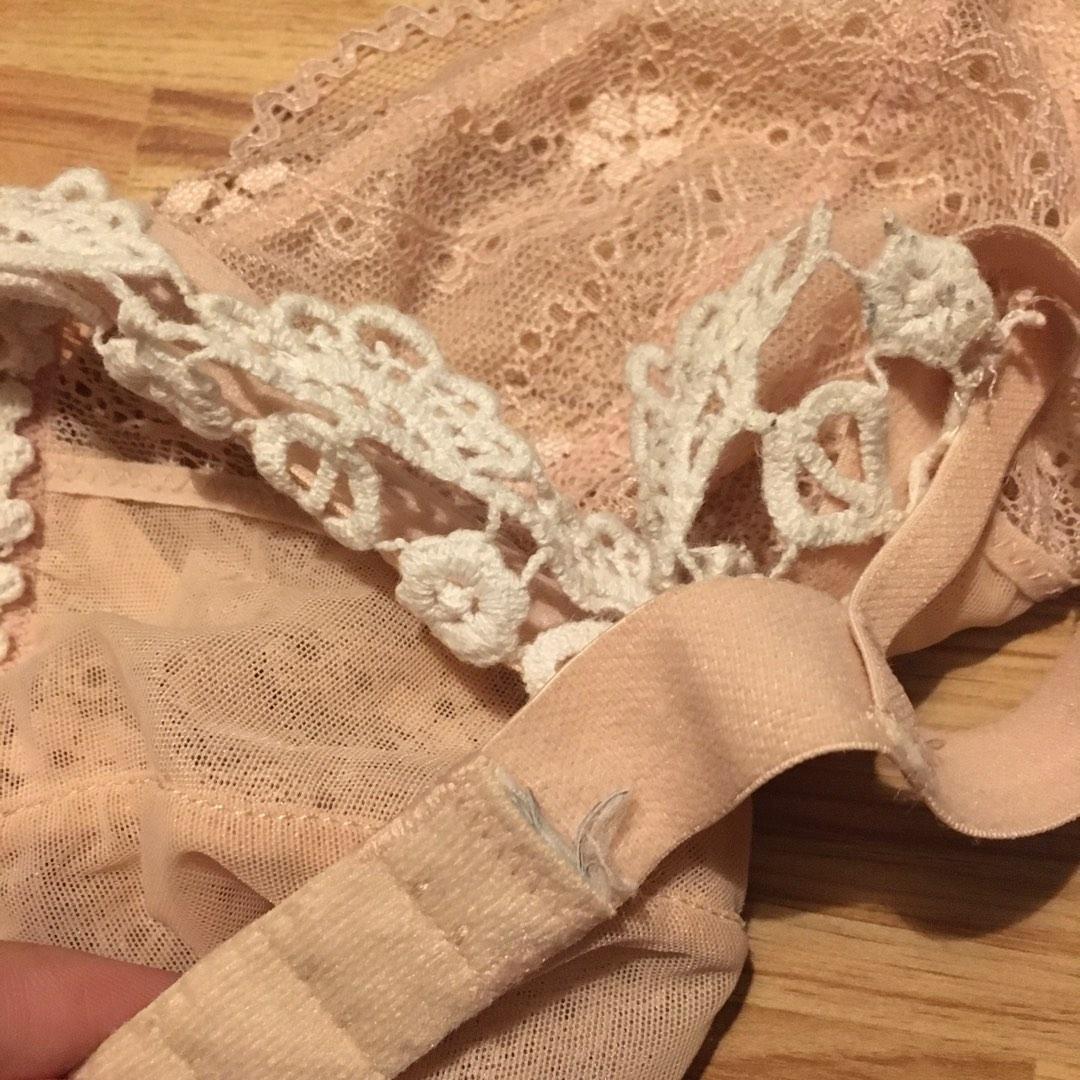 f21 baby pink lace bra (Category: Undergarments & Loungewear) located in Quezon City. Submitted by thrifters21 (Listing ID 1193205290, Image 3). Description: super nice lace details just cut tag love the fit but kinda small for me best fit small .