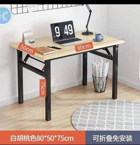 Folding Table Study Table Desktop Table Computer Table Office Table 80×50*75cm (Category: Tables & Sets) located in Caloocan City. Submitted by onlineshoppersph (Listing ID 1193194938, Image 3). Description: ✅100% Brand New ✅Good Quality Cash On Deliver - Metro Manila - Delivery Fee/Handling Fee shouldered by BUYERS - DF/HF depends on BUYERS Location STRICTLY NO PICK UP. Thank You.