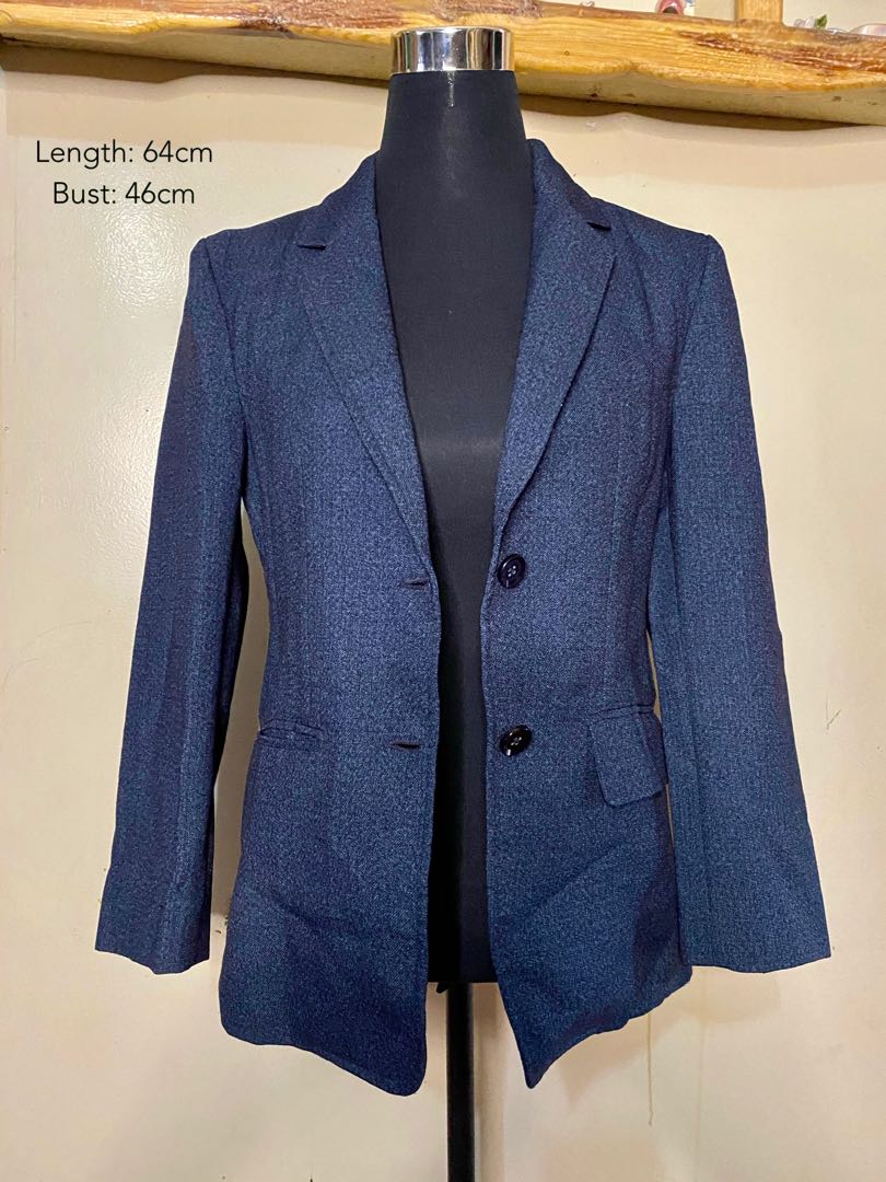 Formal Blazer Navy Blue, Women's Fashion, Coats, Jackets and Outerwear