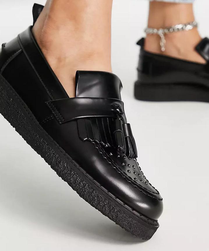 Fred perry george cox tassel loafer leather discount