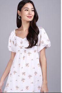BNWOT LilyPirates Georgia Dress Romper In Apricot Florals