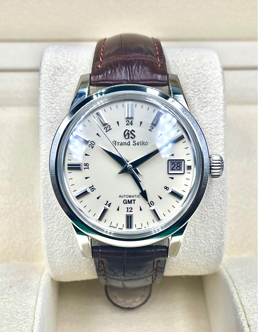 Grand Seiko SBGM221 Automatic GMT cream dial Luxury Watches on