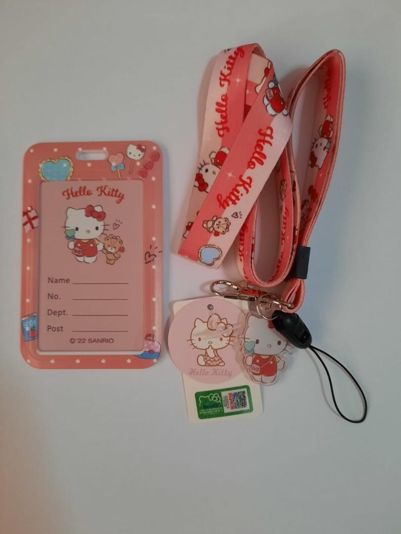 Hello kitty card holder with lanyard, Hobbies & Toys, Stationery