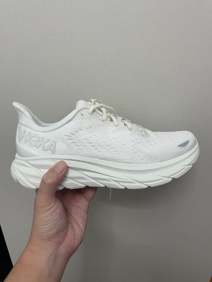 White deals hoka clifton