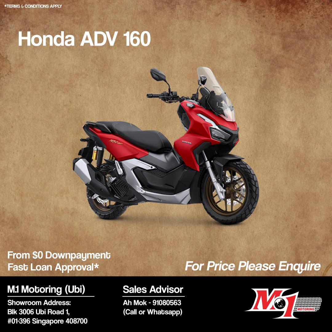 Honda ADV160, Motorcycles, Motorcycles For Sale, Class 2B On Carousell