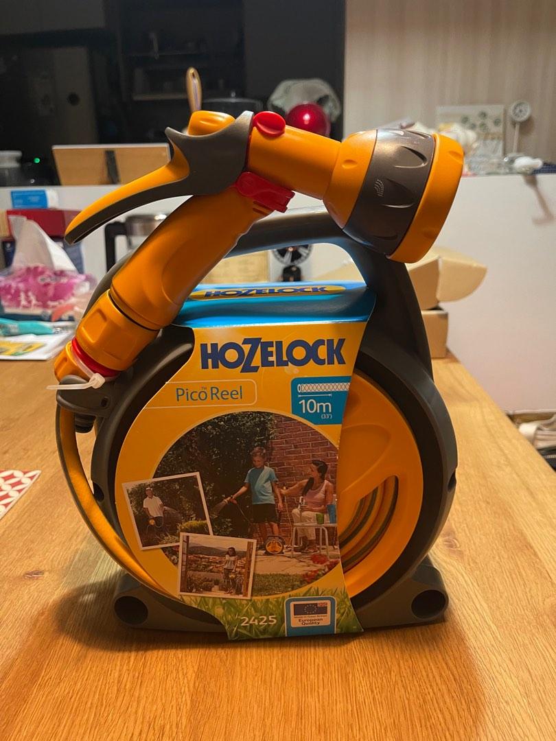 Water hose - Hozelock Pico Reel 10m (Brand New) / Model: 2425 , Furniture &  Home Living, Gardening, Hose and Watering Devices on Carousell