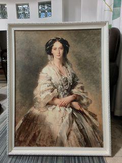 Huge draw/ Maria Alexandrovna
Empress of Russia
/ vintage Europe Victorian era draw/ painting/ wall art/ framed