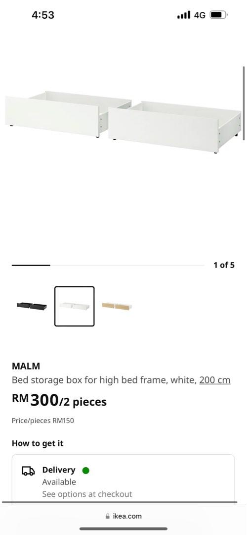 Ikea bed storage box, Furniture & Home Living, Furniture, Bed Frames