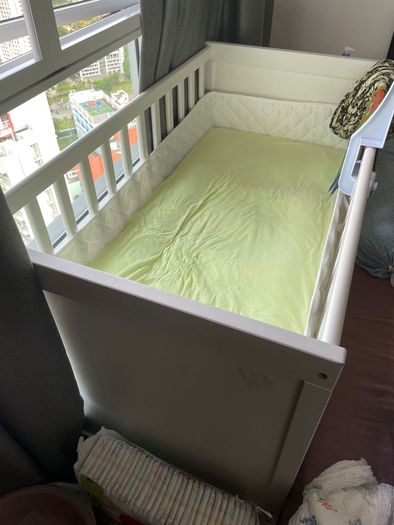 Ikea Cot, Babies & Kids, Baby Nursery & Kids Furniture, Cots & Cribs on