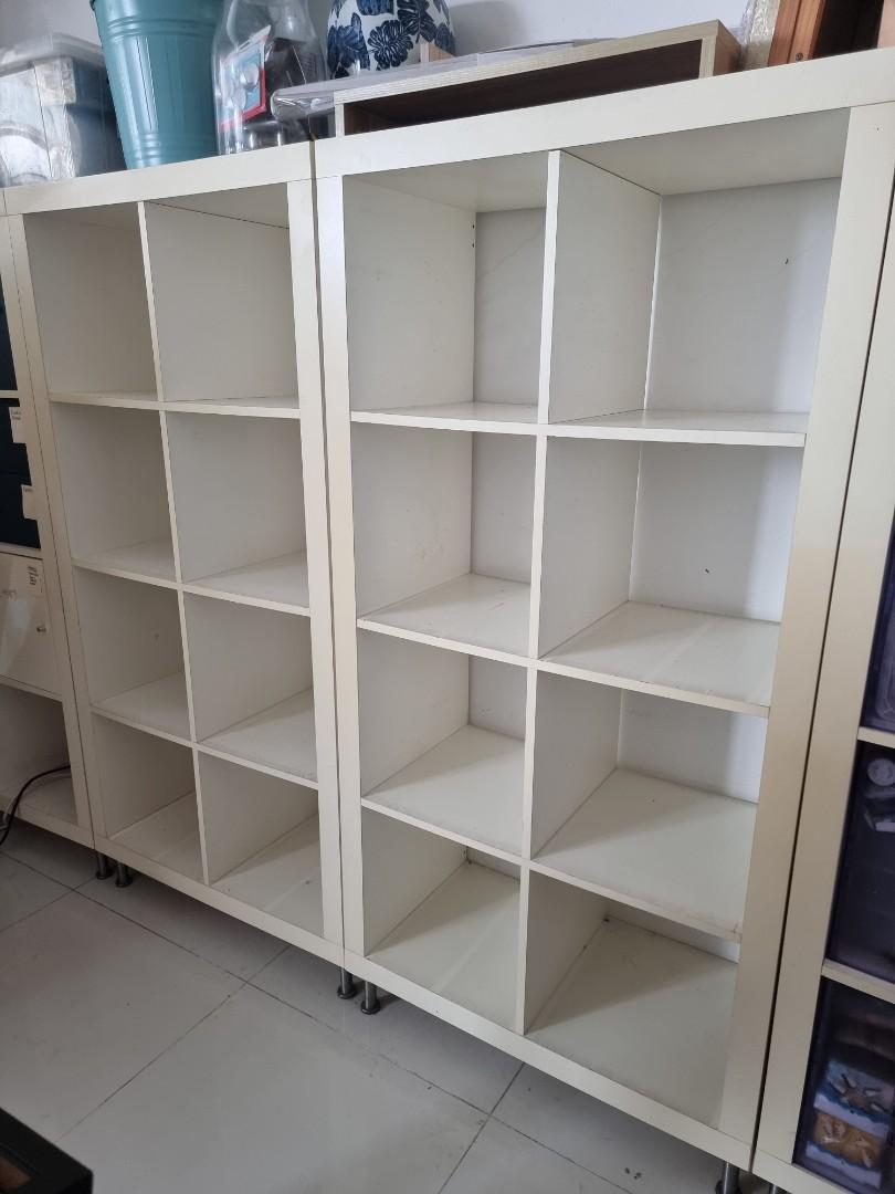 Ikea Kallax 8 grid shelves White, Furniture & Home Living, Furniture