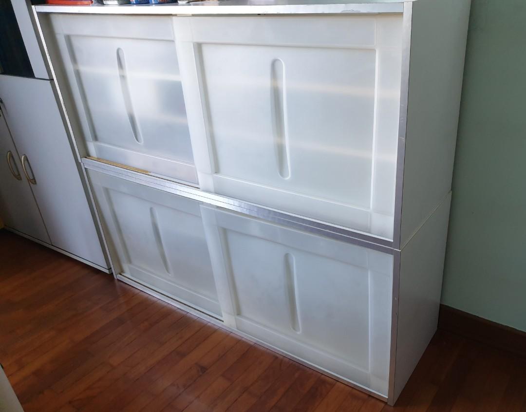 IKEA shelf unit with doors (left one unit), Furniture & Home Living