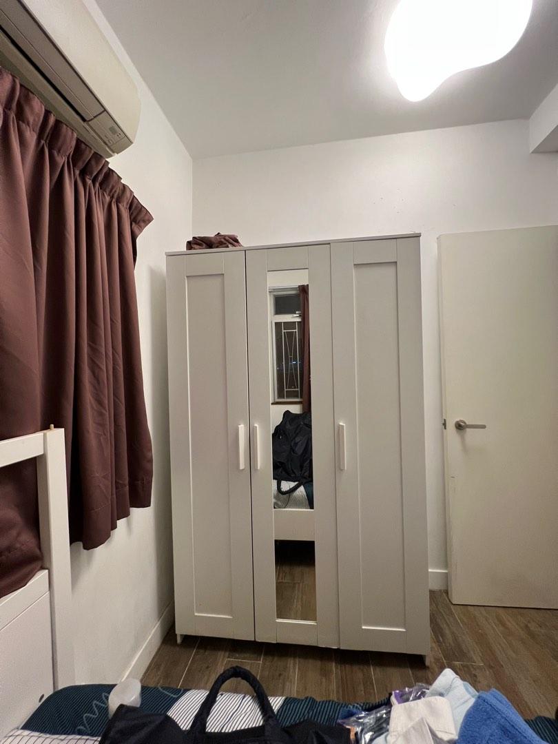 Ikea Wardrobe (3 with mirror) ALREADY DISASSEMBLED, 傢俬＆家居, 傢俬, 書櫃、櫃子及架 Carousell