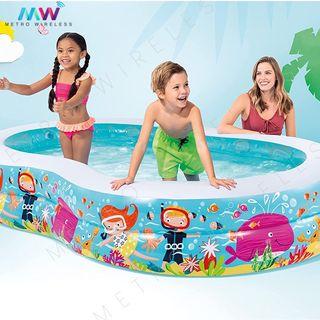 Intex Swimming Pool Large Outdoor Pool SSCQ076 56490 (262*160*46cm) FREE ELECTRIC AIR PUMP