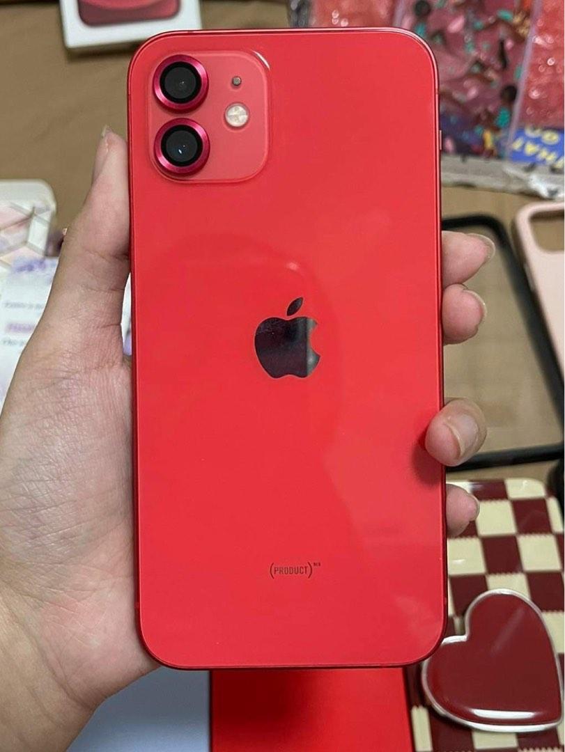 Iphone 12 (Category: iPhone 12 Series) located in San Mateo. Submitted by goodfinds.g (Listing ID 1193207063, Image 1). Description: For sale Iphone 12 Red 64gb Factory unlocked 86 battery health No issues, all are working Lady owned Inclusions: • cases •recently installed camera protector (wsken) and tempered (screen secure) •box and unit only, no cable included Meet up (around Rizal, Marikina, QC, and BGC) and cash payment only Rfs: will upgrad