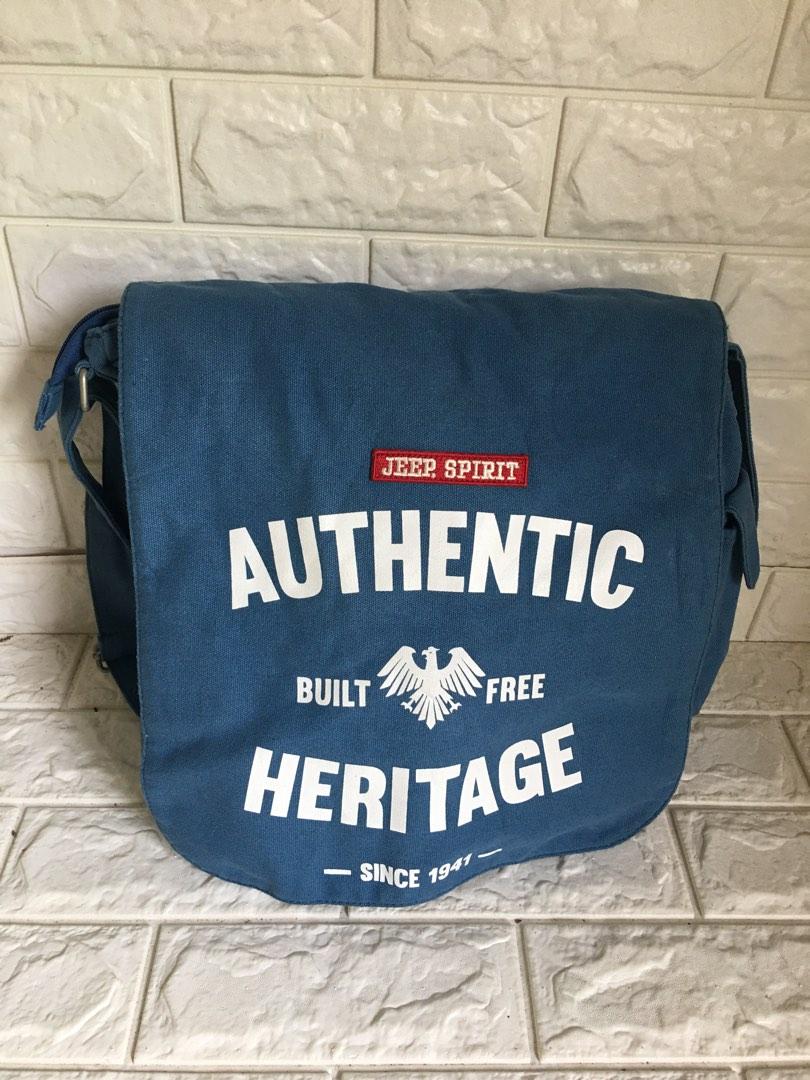 Jeep spirit sling bag kanvas preloved