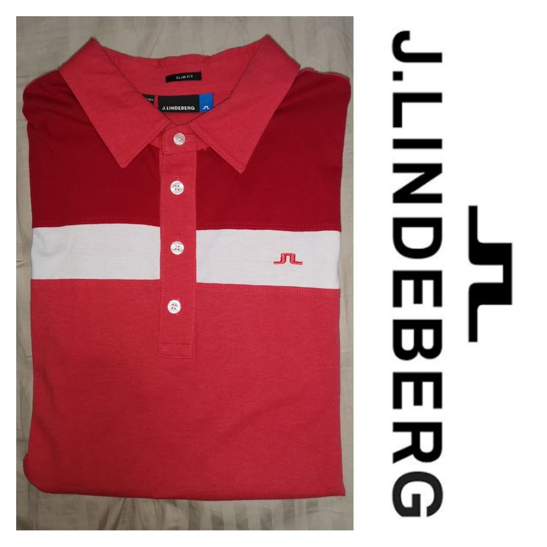 J.LINDEBERG | M Cory Lux Jersey Polo, Men's Fashion, Tops ...