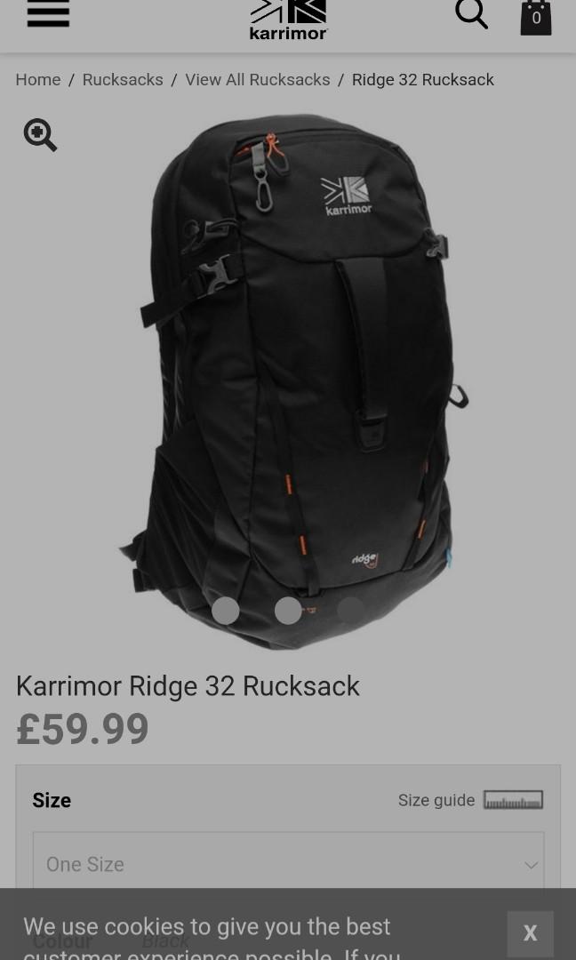 Brand new Karrimor outdoor backpack hiking bag, Men's Fashion, Bags