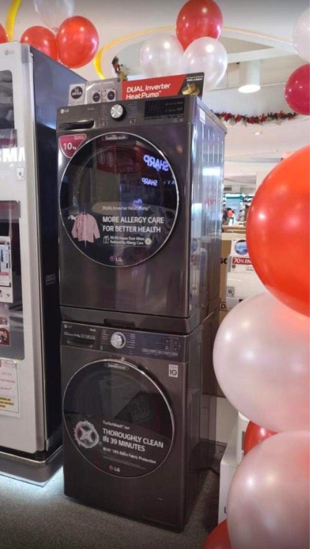 LG FRONT LOAD INVERTER WASHING MACHINE (Category: Washing Machines and Dryers) located in Quezon City. Submitted by annys.online (Listing ID 1193163313, Image 1). Description: LG FRONT LOAD WASHER AND DRYER BUNDLE PROMO LG FRONT LOAD BUNDLE INVERTER DRYER UPDATE RV09VHP2V 9 kgs ELECTRIC DRYER SRP 62,995 CASH 39,600 BUNDLE FV1450S3V + 10 kgs washer RV09VHP2V 9 kgs Electric Dryer SRP 127,990 CASH 79,700 RV10VHP2B 10 kgs Electric Dryer SRP 69,995 CA