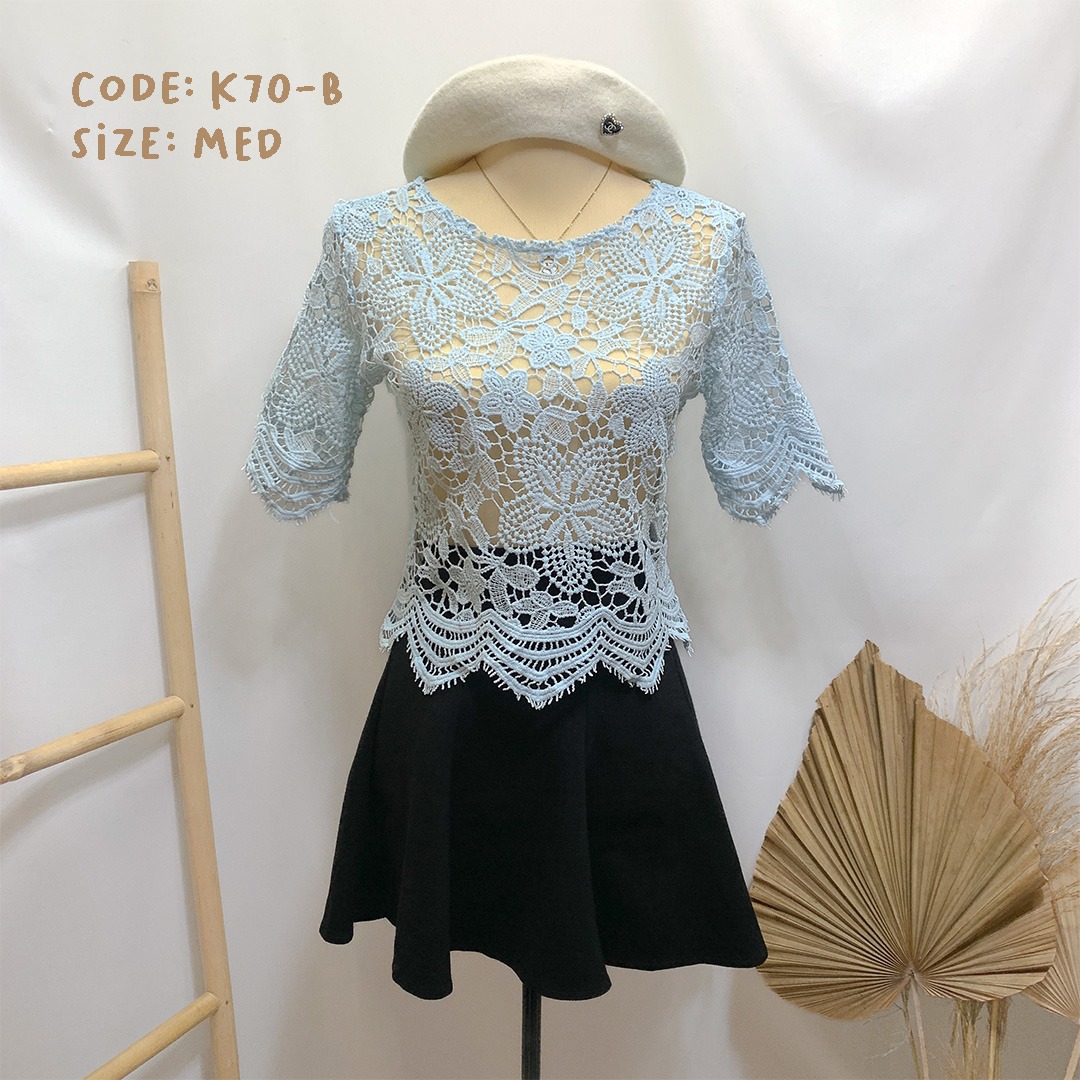Infinity Blouse Light Blue
