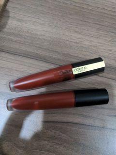 L'Oréal red matte lipsticks