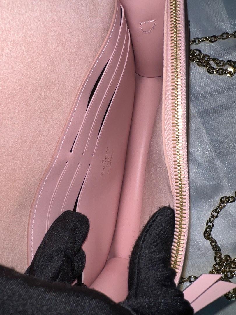 Louis Vuitton Rose Ballerine Monogram Canvas Flore Chain Wallet Bag -  Yoogi's Closet