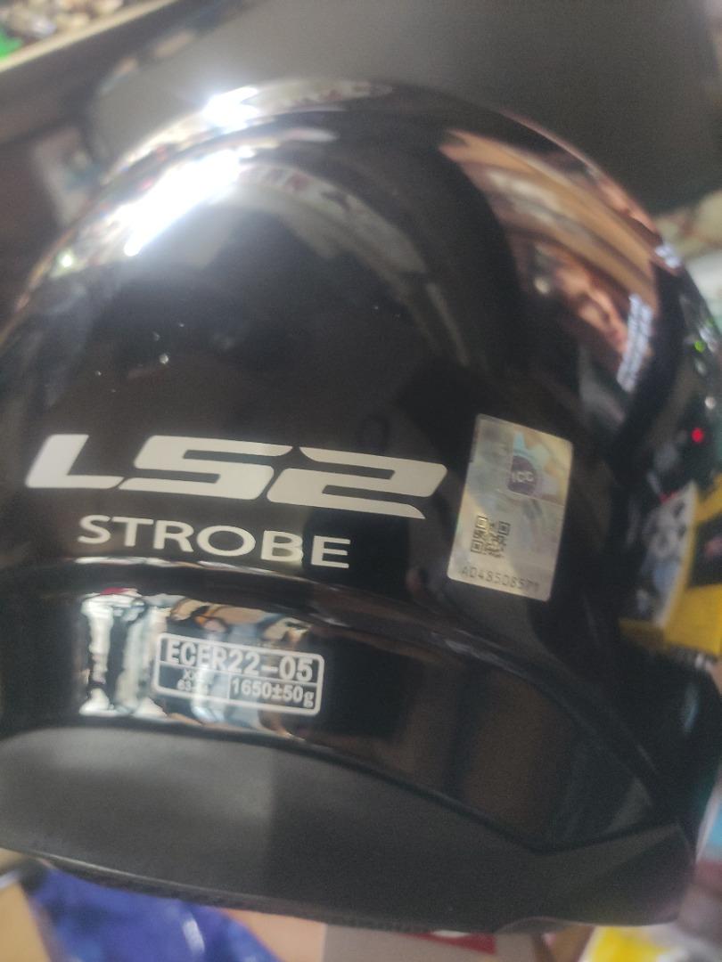 LS2 Strobe Full Modular Dual Visor (Gloss Black) XXL, Motorbikes ...