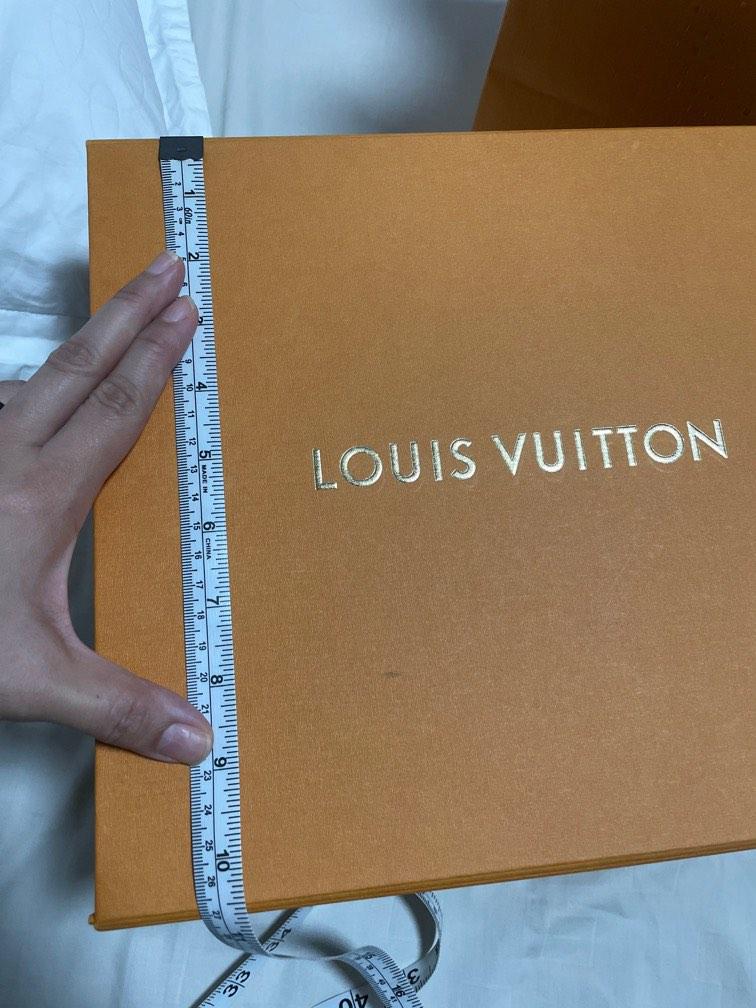 LOUIS VUITTON LIMITED EDITION PAPERBAG AND BOX - GOLD LETTERING AND RED  HANDLE (LV Dior Tiffany), Luxury, Bags & Wallets on Carousell