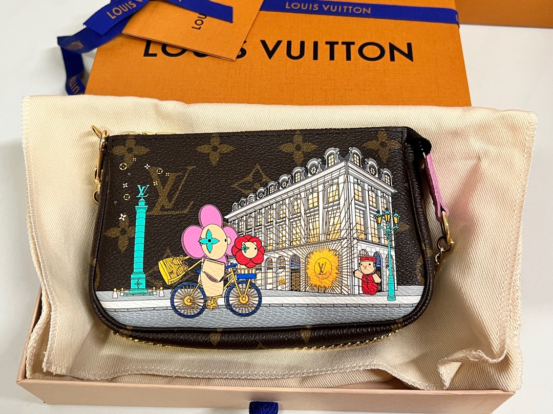 Louis Vuitton Vivienne Christmas mini pochette 2022, Luxury, Bags