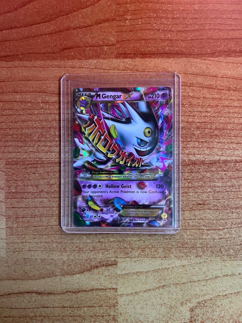 Mega Gengar EX XY166 Shiny Black Star Promo Pokemon Card Rare Holo