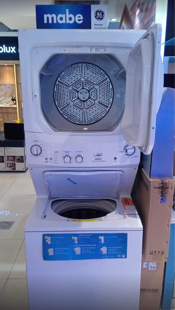 MABE STACKABLE WASHER AND DRYER TV Home Appliances Washing