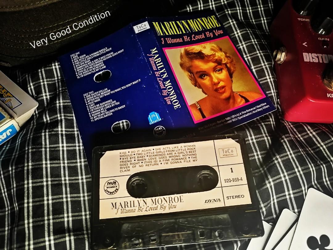 Marilyn Monroe Cassette Tape I Wanna Be Loved By You Cassette Tape