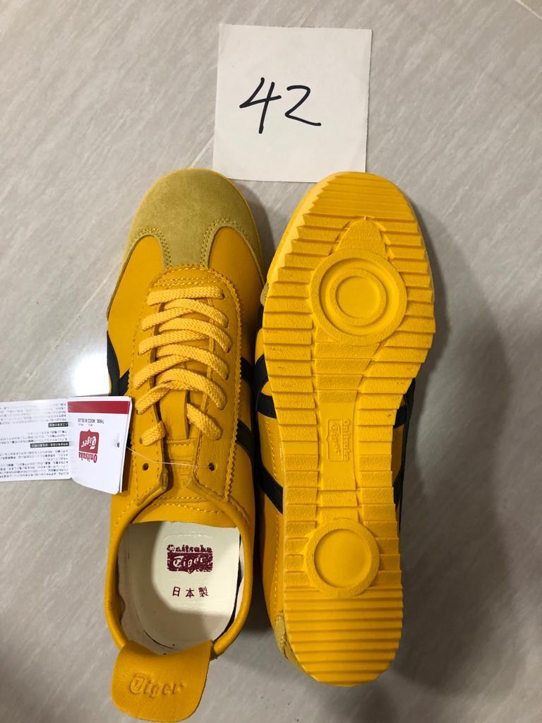 Men shoes onitsuka tiger Nippon made authentic. Kill bill yellow black,  Men's Fashion, Footwear, Dress Shoes on Carousell