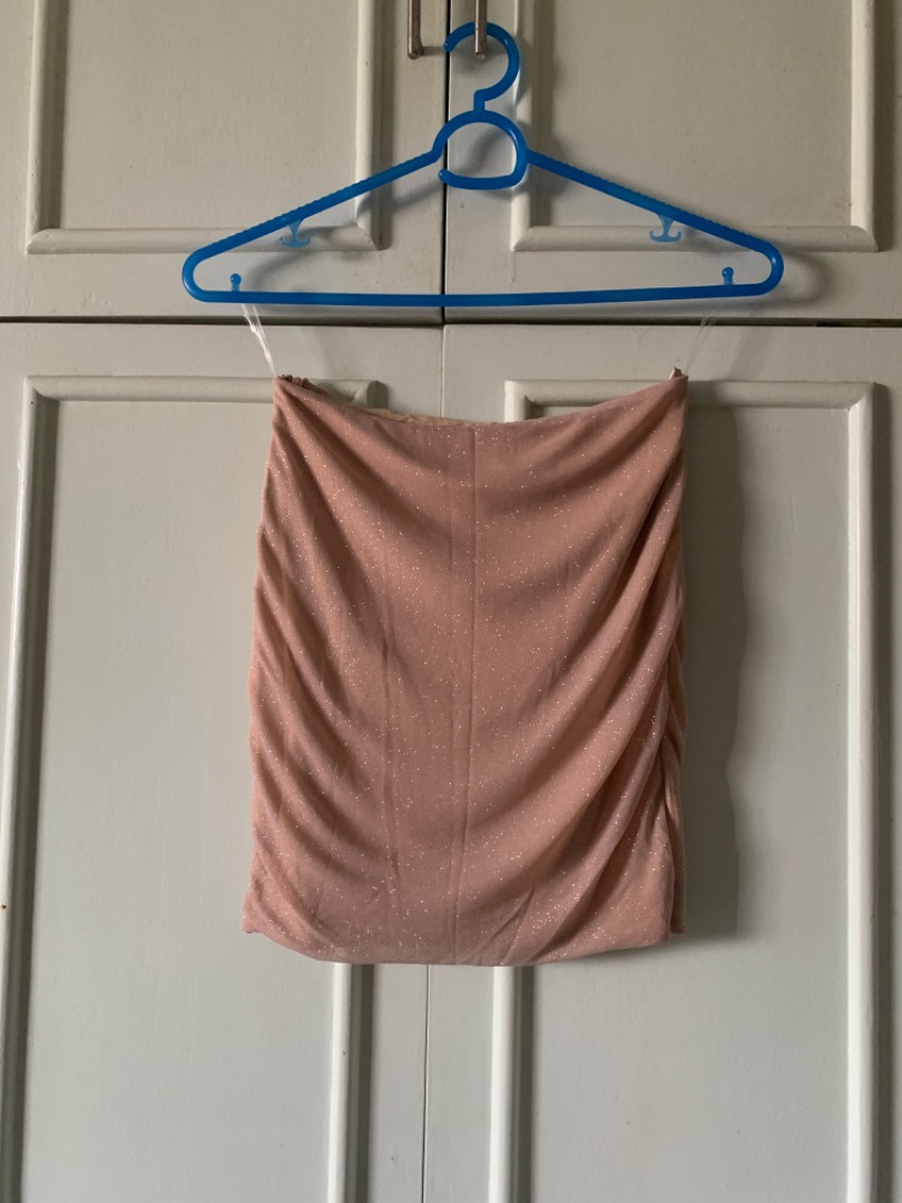 Meshki medium sparkle nude Lauretta mini skirt colour code Rose Gold
