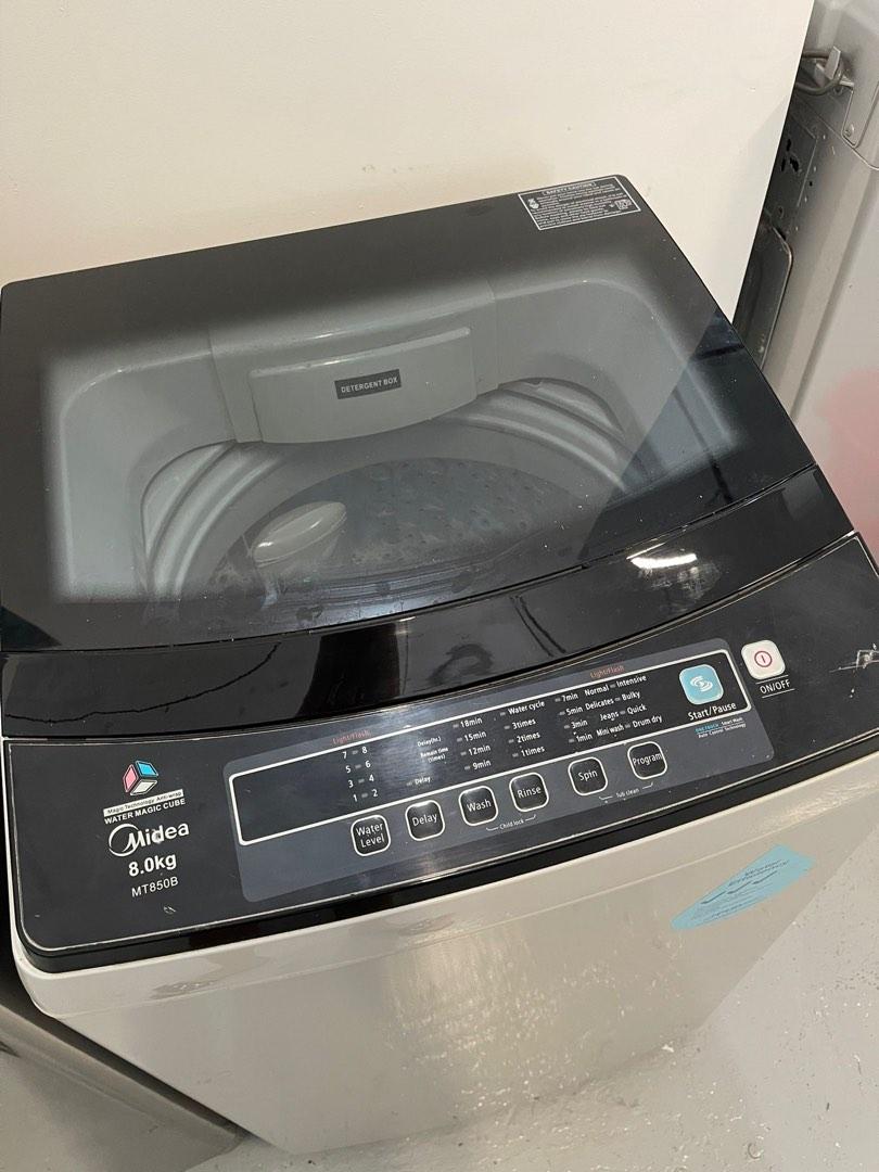 MIDEA 8kg top load Washer MT850B, TV & Home Appliances, Washing
