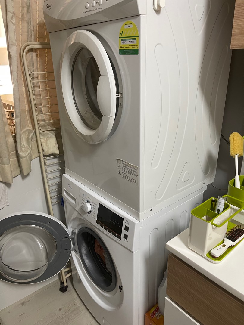 Midea washer and dryer, TV & Home Appliances, Washing Machines and Dryers on Carousell